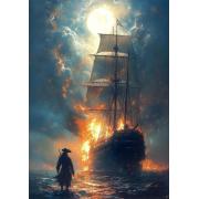 Puzzle Art Puzzle Derrière les Flammes 1000 pièces