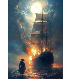 Puzzle Art Puzzle Derrière les Flammes 1000 pièces