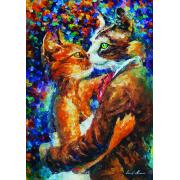 Puzzle Art Puzzle La Danse de l'Amour des Chats 1000 Pièces