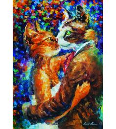 Puzzle Art Puzzle La Danse de l'Amour des Chats 1000 Pièces