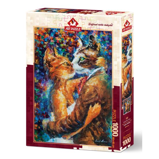 Puzzle Art Puzzle La Danse de l'Amour des Chats 1000 Pièces