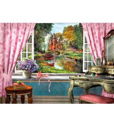 Puzzle Art Puzzle Le château de ma fenêtre 1500 pièces