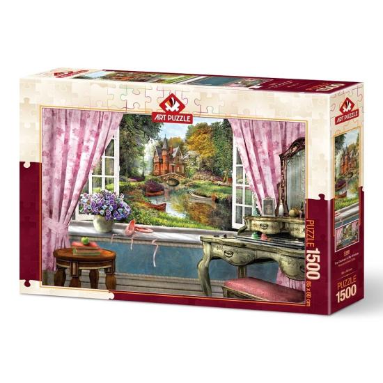 Puzzle Art Puzzle Le château de ma fenêtre 1500 pièces