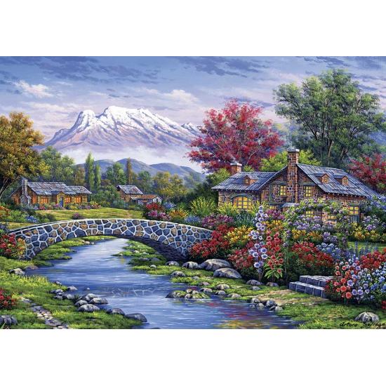 Puzzle Art Puzzle Le pont d'accès à la cabane 500 pièces Puzzle Art Puzzle Le pont d'accès à la cabane 500 pièces