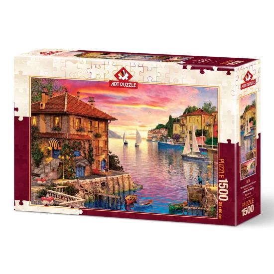 Puzzle Art Puzzle Le Port Méditerranéen 1500 Pièces