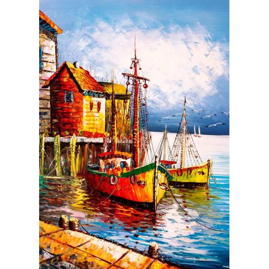Puzzle Art Puzzle Le Port Orange 500 pièces