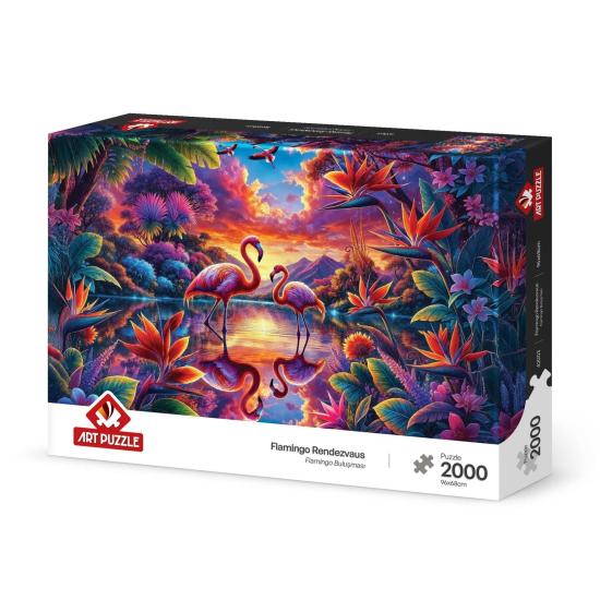 Puzzle Art Puzzle Rendez-Vous Des Flamants Roses 2000 pièces