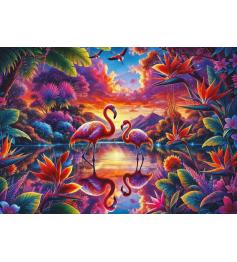 Puzzle Art Puzzle Rendez-Vous Des Flamants Roses 2000 pièces