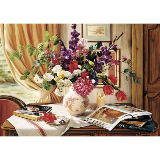 Puzzle Art Coin d'Art et de Fleurs 1000 pièces Puzzle Art Coin d'Art et de Fleurs 1000 pièces