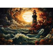 Puzzle Art Puzzle Phare dans une Tempête de 1500 pièces