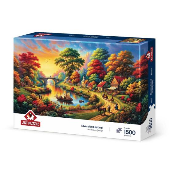 Puzzle Art Puzzle Festival Au Bord De La Rivière 1500 pièces