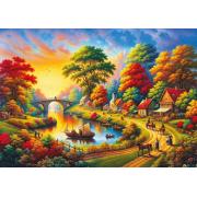 Puzzle Art Puzzle Festival Au Bord De La Rivière 1500 pièces
