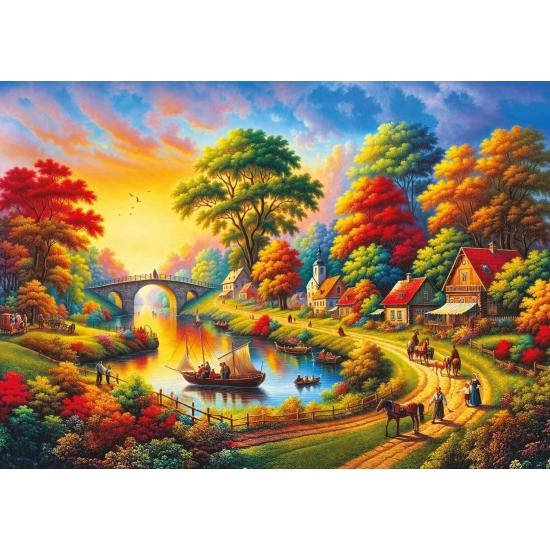 Puzzle Art Puzzle Festival Au Bord De La Rivière 1500 pièces
