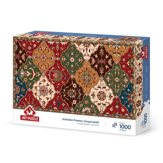 Puzzle Art Puzzle Fleurs anatoliennes, motif de tapis 1000 piece Puzzle Art Puzzle Fleurs anatoliennes, motif de tapis 1000 piece