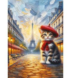 Puzzle Art Puzzle Chat artiste à Paris 260 pièces