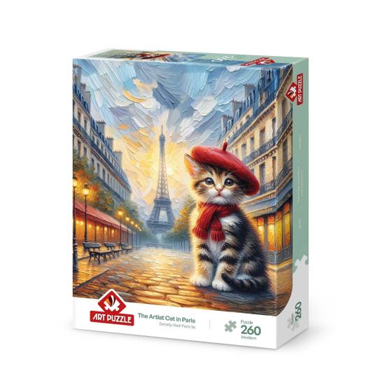 Puzzle Art Puzzle Chat artiste à Paris 260 pièces