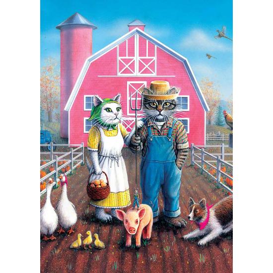 Puzzle Art Puzzle 260 pièces de la ferme des chats
