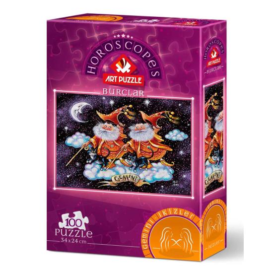 Puzzle Art Horoscope Gémeaux Puzzle 100 pièces