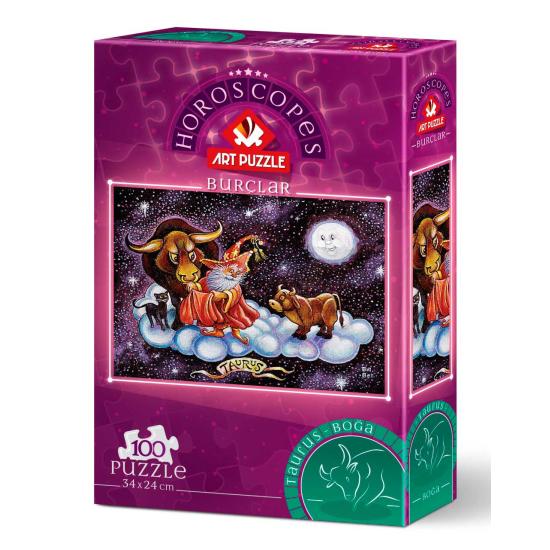 Puzzle Art Horoscope Taureau Puzzle 100 pièces