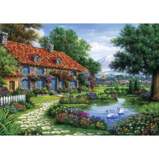 Puzzle Puzzle Art Garden avec Cygnes 1500 pièces