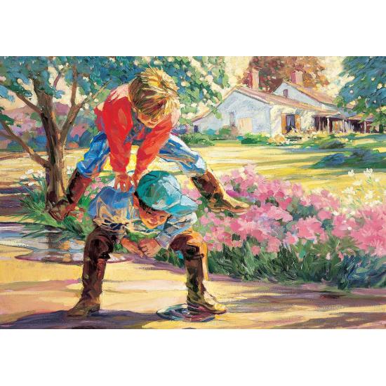 Puzzle Art Puzzle Playing Leaping Frog 260 pièces