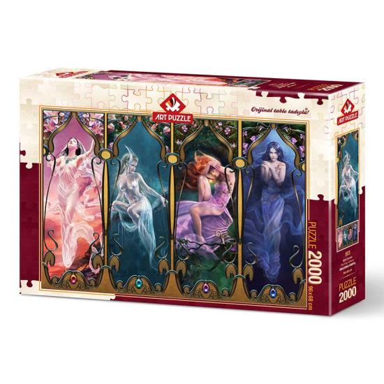 Puzzle Art Puzzle Les Quatre Joyaux 2000 Pièces