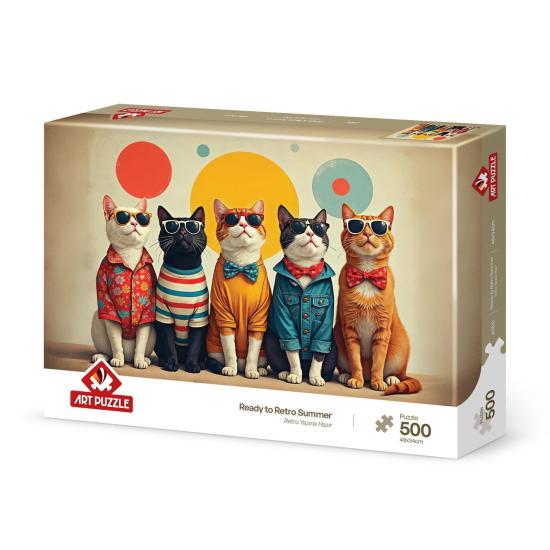 Puzzle Art Puzzle Prêts Pour Un Été Rétro 500 pièces