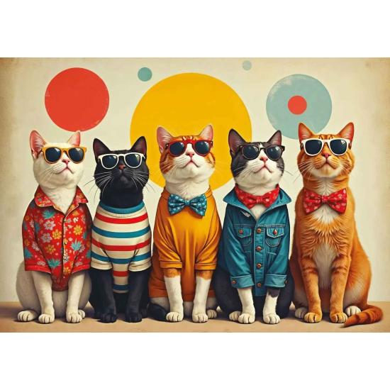 Puzzle Art Puzzle Prêts Pour Un Été Rétro 500 pièces