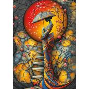 Puzzle Art Puzzle Pluie De Cerisiers 1000 pieces