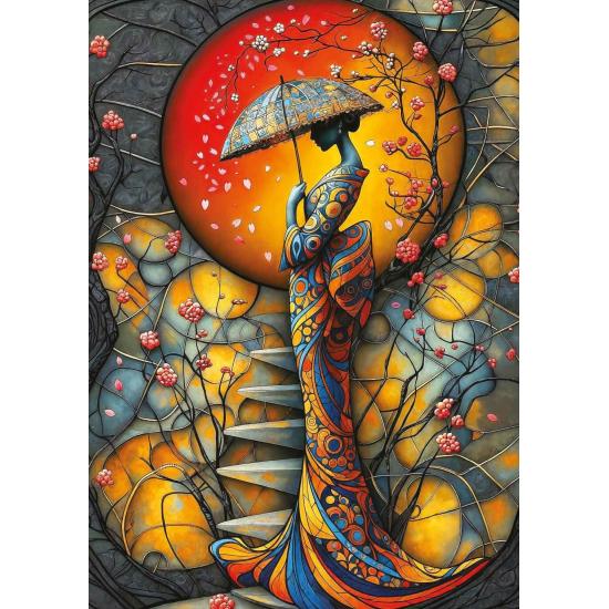 Puzzle Art Puzzle Pluie De Cerisiers 1000 pieces
