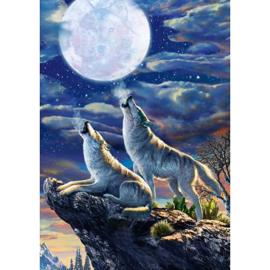 Puzzle Art Puzzle Loups et Pleine Lune 1000 pièces