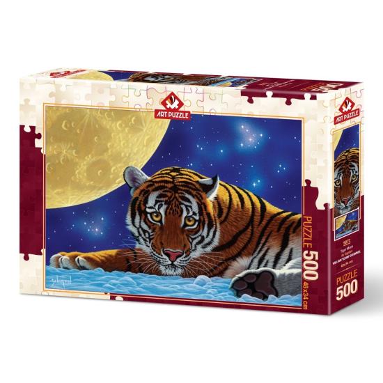 Puzzle Art Puzzle Le Tigre et la Lune 500 Pièces