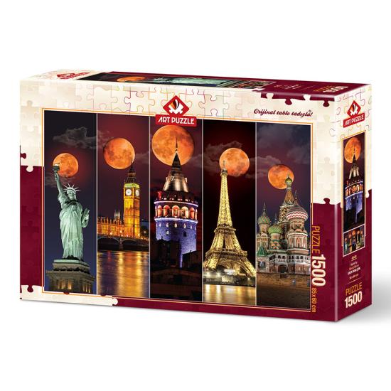 Puzzle Art Puzzle Pleines Lunes du Monde 1500 Pièces