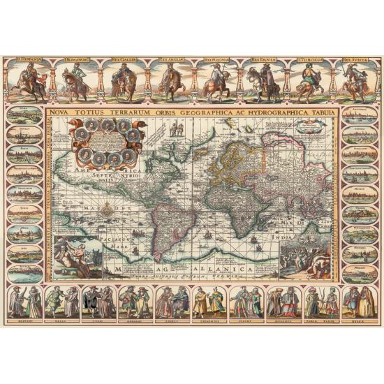 Puzzle Art Puzzle Carte du monde antique 2000 pièces