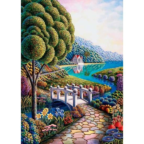 Puzzle Art Puzzle Bordures de Fleurs 1000 Pièces