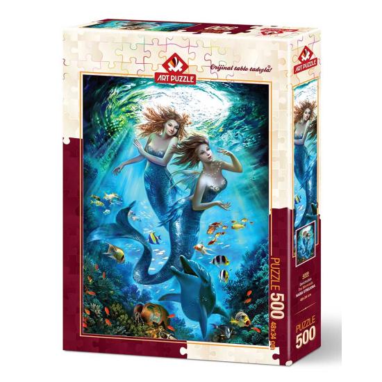 Puzzle Art Puzzle Couple de Sirènes 500 Pièces