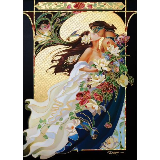 Puzzle Art Puzzle Couple romantique, détails dorés 1000 pièces
