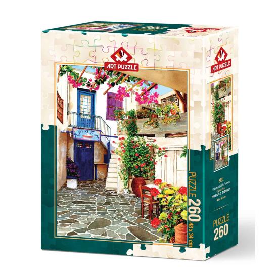 Puzzle Art Puzzle Patio avec Fleurs 260 pièces