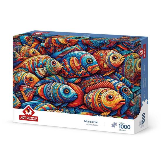 Puzzle Art Puzzle Poisson Mosaïque 1000 pieces
