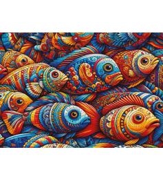 Puzzle Art Puzzle Poisson Mosaïque 1000 pieces