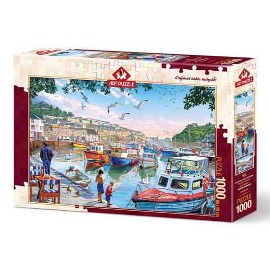Puzzle Art Puzzle Petits Pêcheurs du Port de 1000 Pièces