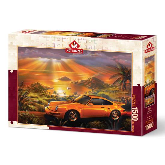 Puzzle Art Puzzle Porsche Jaune de 1500 pièces Puzzle Art Puzzle Porsche Jaune de 1500 pièces