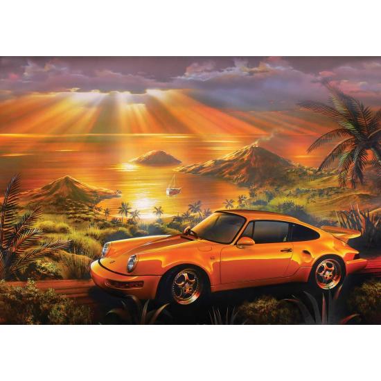 Puzzle Art Puzzle Porsche Jaune de 1500 pièces Puzzle Art Puzzle Porsche Jaune de 1500 pièces