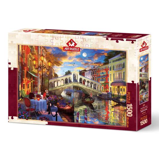 Puzzle Art Puzzle Pont du Rialto, Venise 1500 pièces