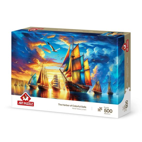 Puzzle Art Puzzle Port aux voiles colorées 500 pièces