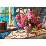 Puzzle Art 1500 Pièces Puzzle Artistique Bouquet de Fleurs