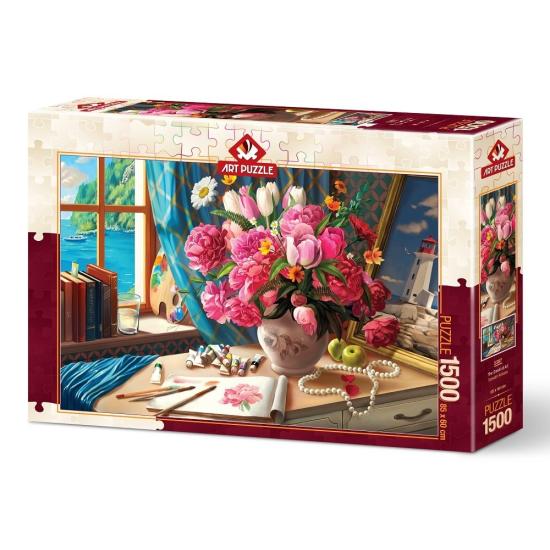 Puzzle Art 1500 Pièces Puzzle Artistique Bouquet de Fleurs