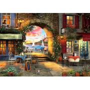 Puzzle Art Restaurant Bord de Mer 1000 Pièces