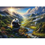 Puzzle Art Puzzle La retraite tranquille du panda 500 pièces
