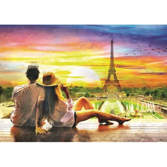 Puzzle Art Romance au coucher du soleil 1500 pièces